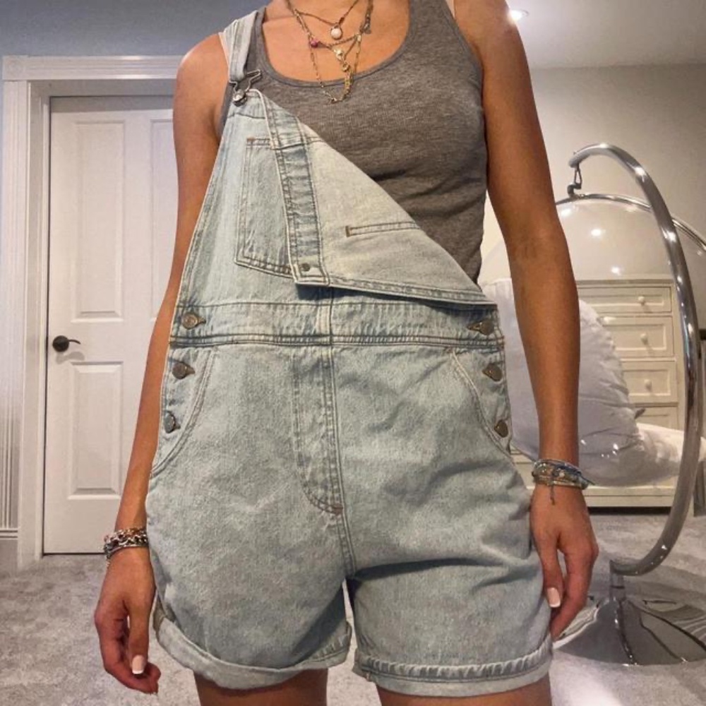 Levi's Women's Blue Dungarees-overalls